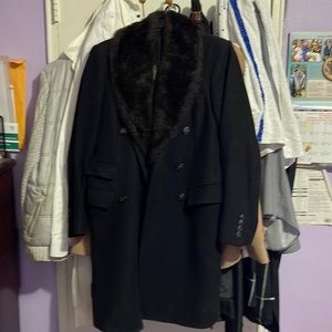 Zara coat with Fur collar, double breasted , beautiful, original price was over